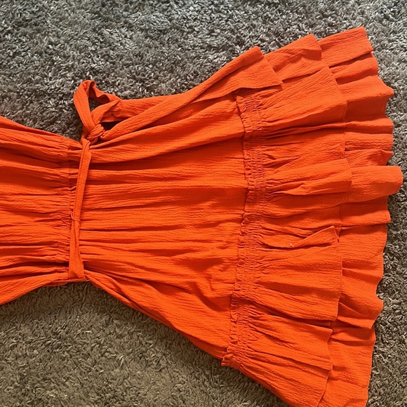 Burnt Orange Calvin Klein Dress - Picture 4 of 7